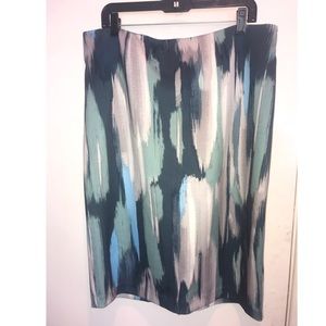 New York and Company Abstract Pencil Skirt